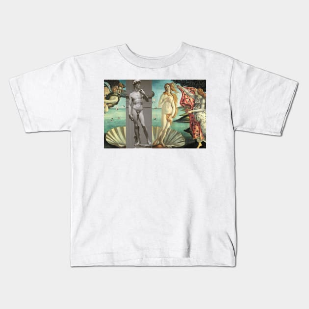 Virtual Meeting of David and Aphrodite  #Virtual #Meeting #David #Aphrodite Kids T-Shirt by rastyrcom